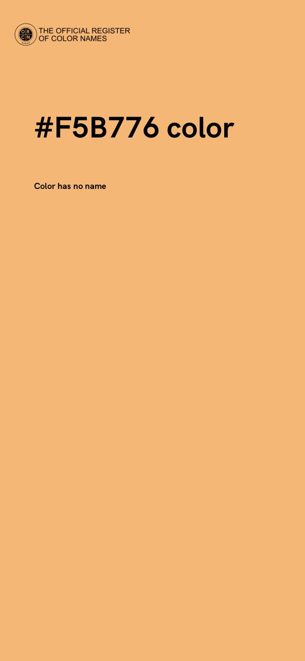#F5B776 color image