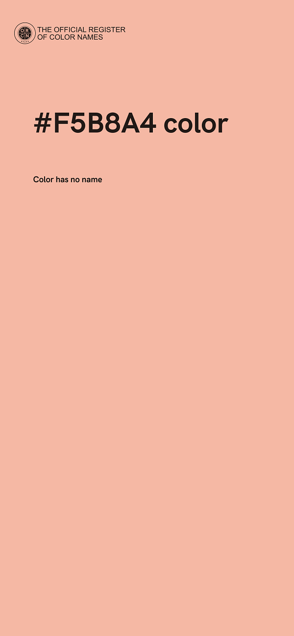 #F5B8A4 color image