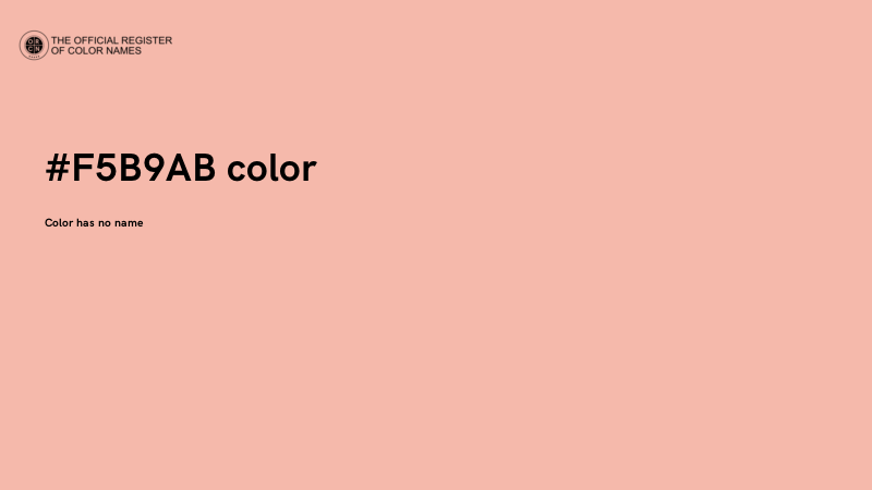 #F5B9AB color image