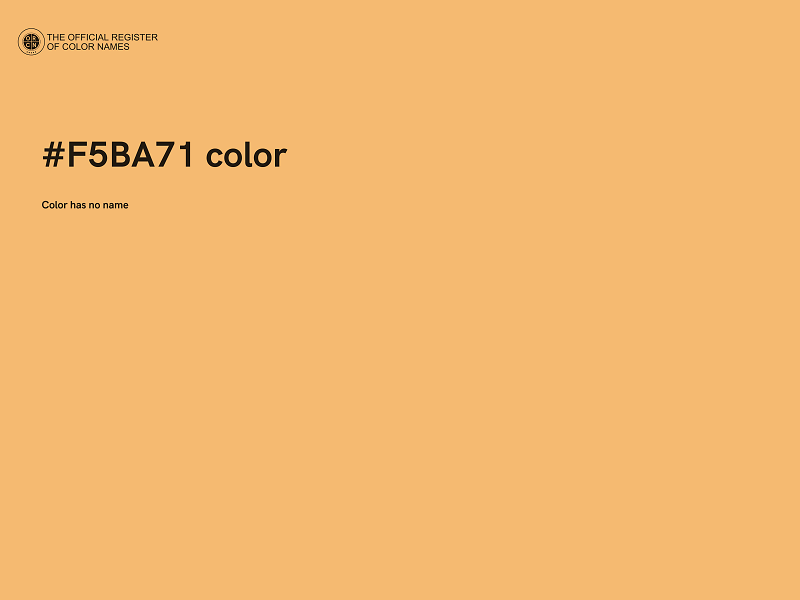 #F5BA71 color image