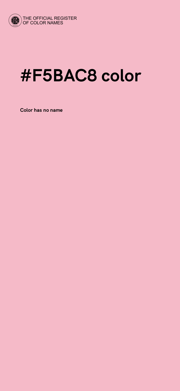 #F5BAC8 color image