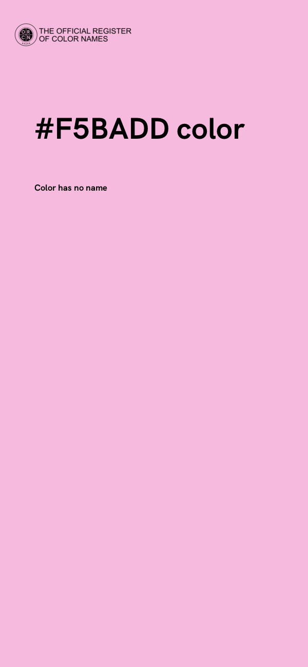 #F5BADD color image