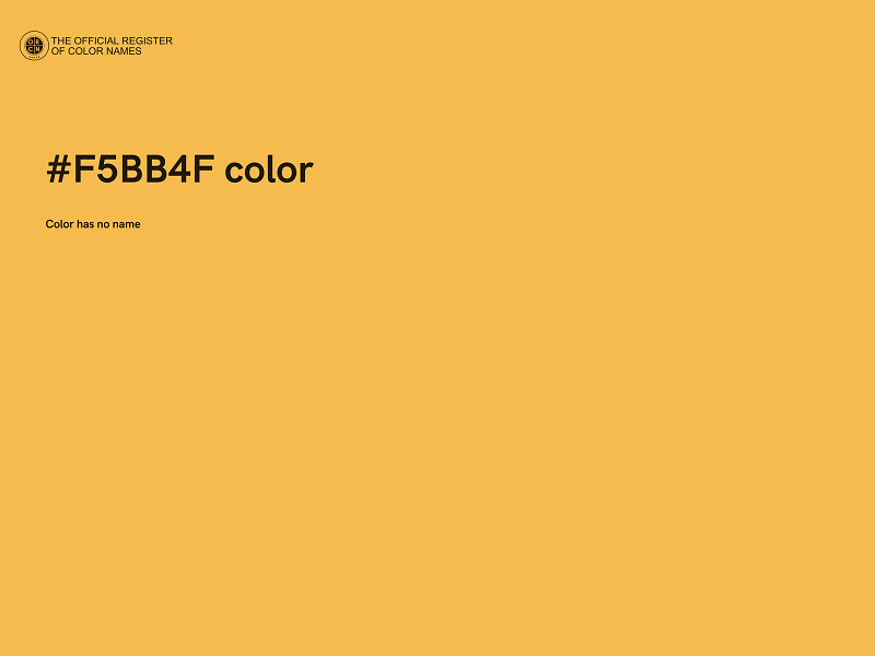 #F5BB4F color image