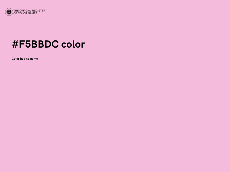 #F5BBDC color image