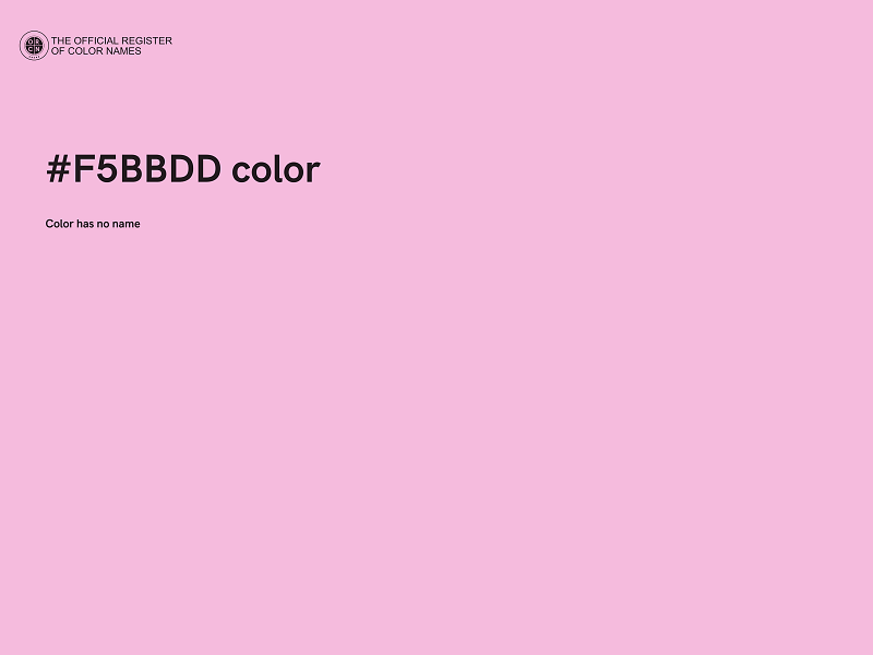 #F5BBDD color image