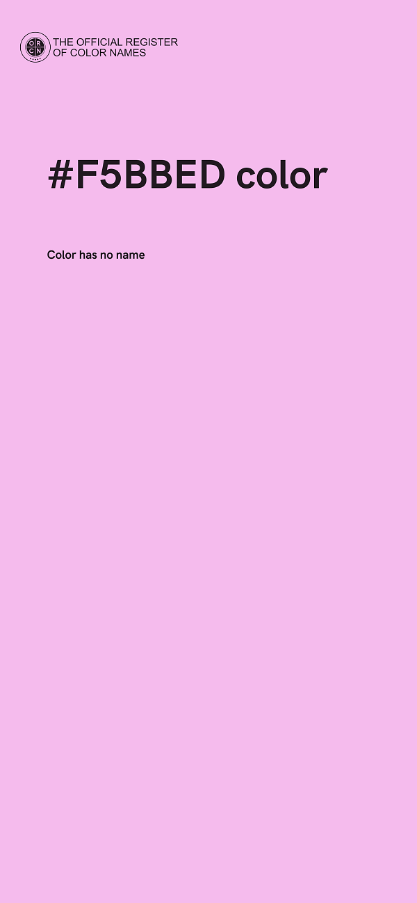 #F5BBED color image