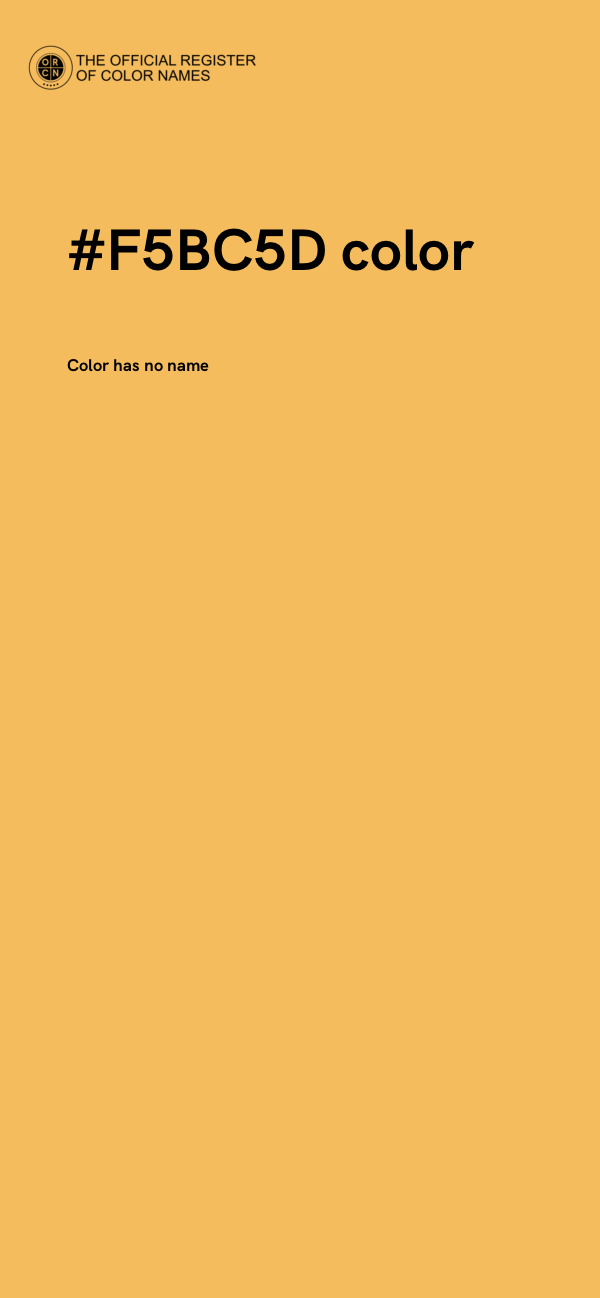 #F5BC5D color image