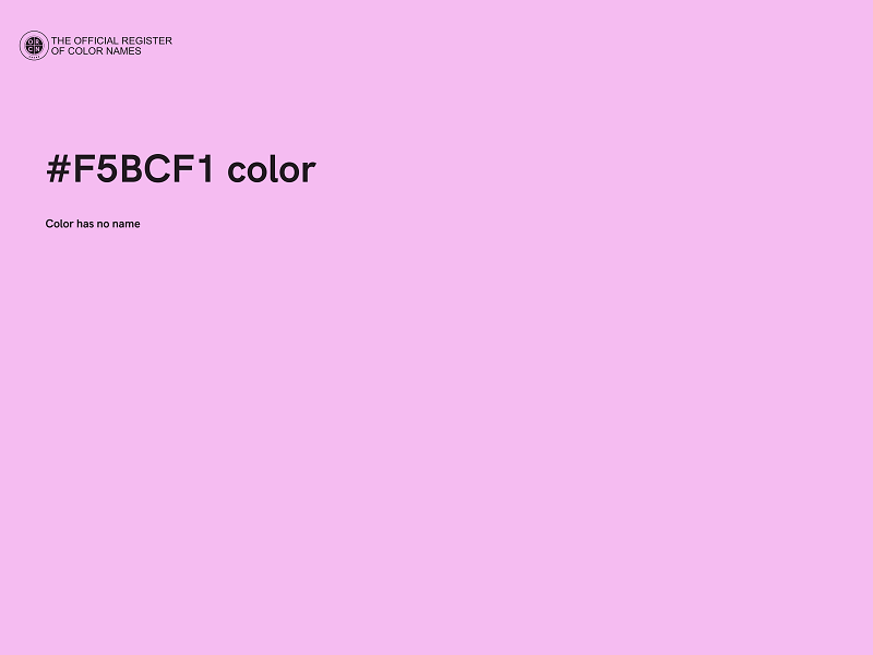 #F5BCF1 color image