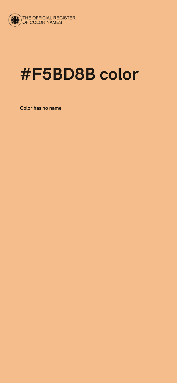 #F5BD8B color image