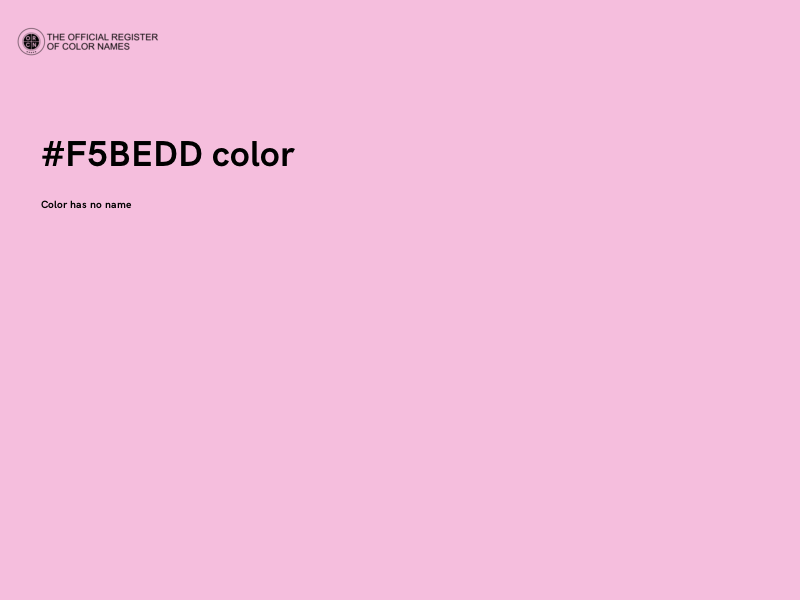 #F5BEDD color image
