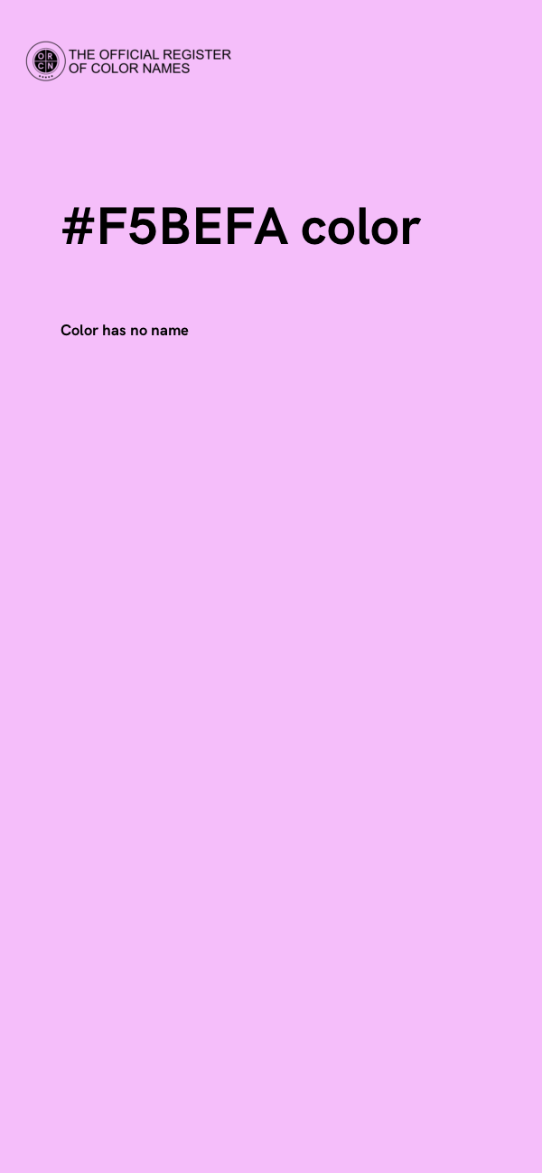 #F5BEFA color image