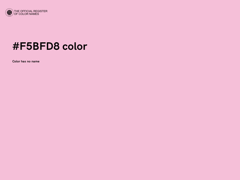 #F5BFD8 color image