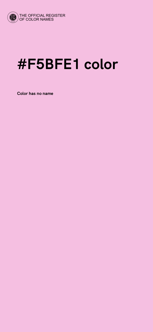 #F5BFE1 color image