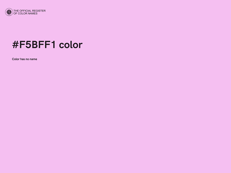 #F5BFF1 color image