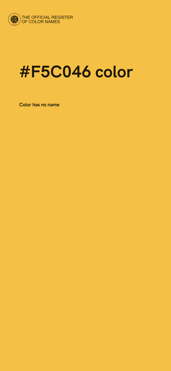#F5C046 color image