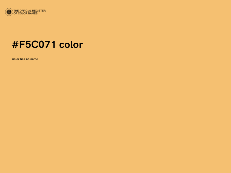 #F5C071 color image