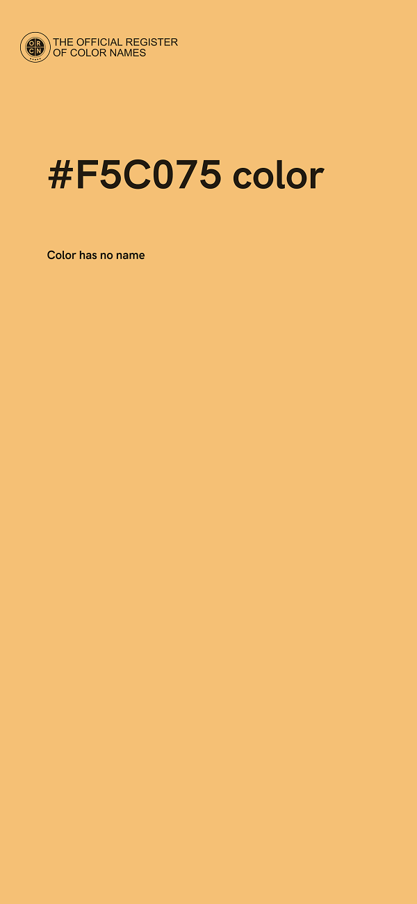#F5C075 color image