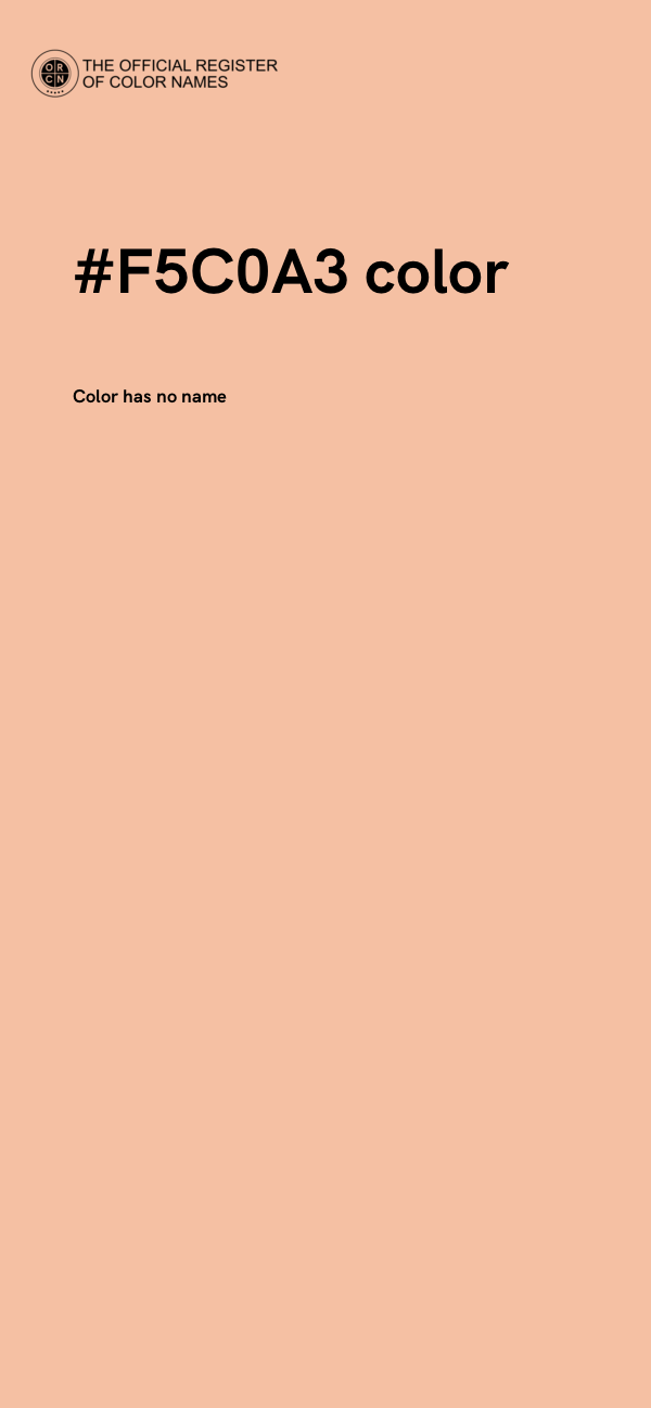 #F5C0A3 color image