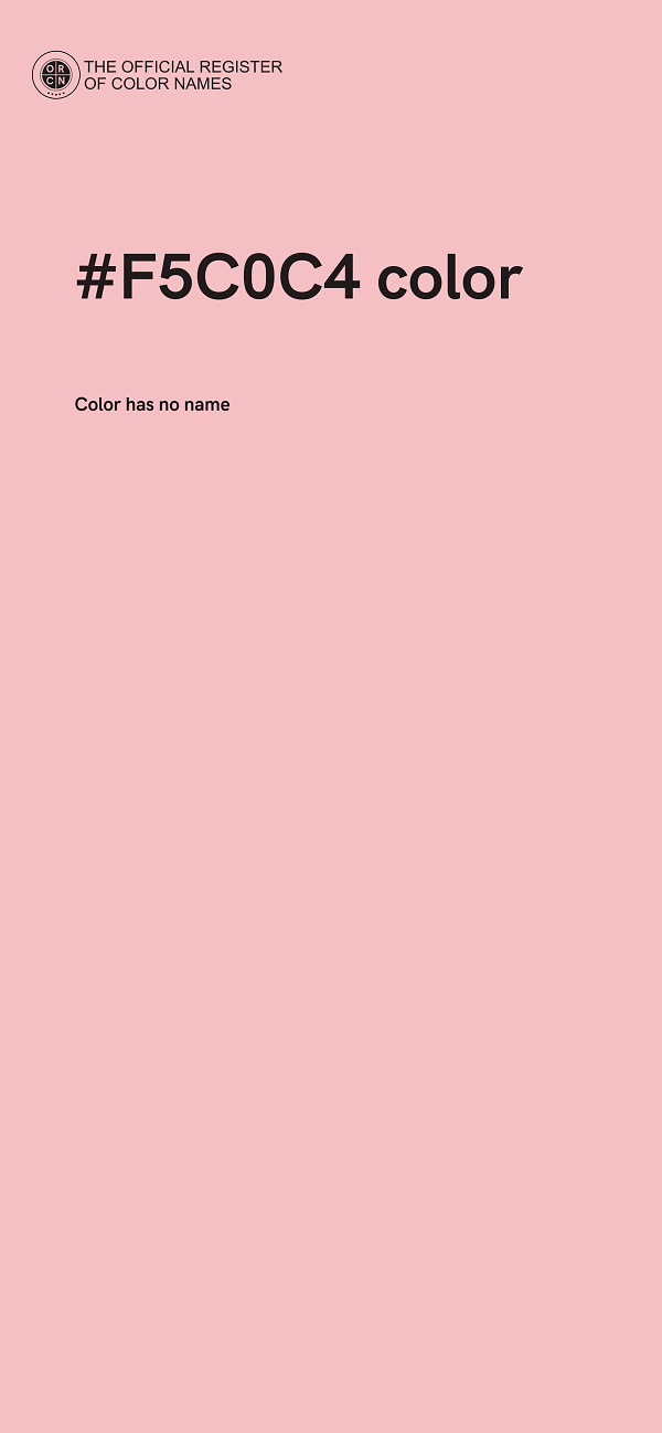 #F5C0C4 color image