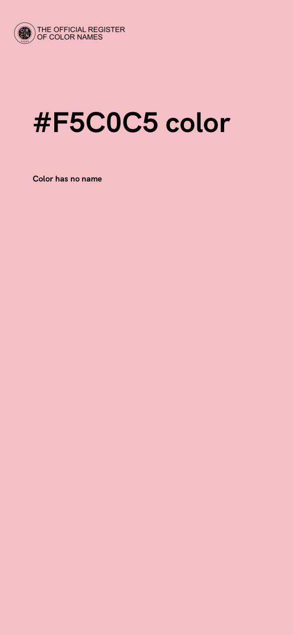 #F5C0C5 color image