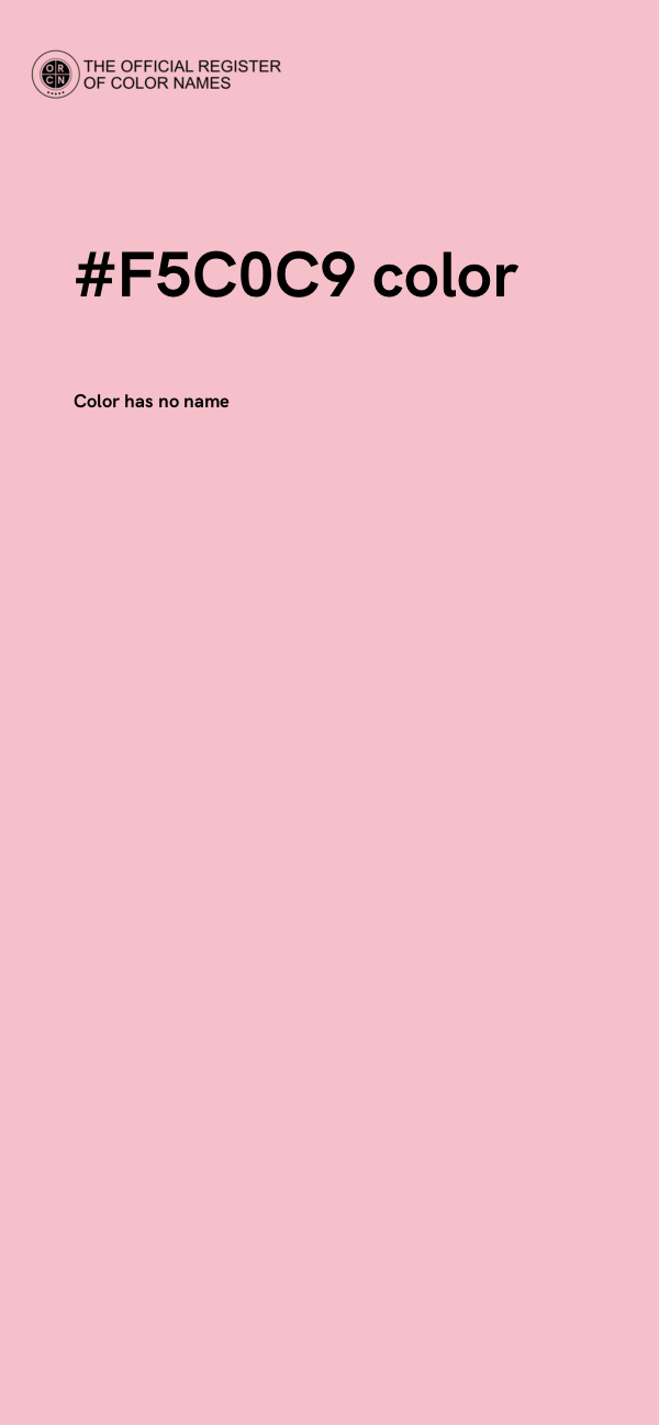 #F5C0C9 color image