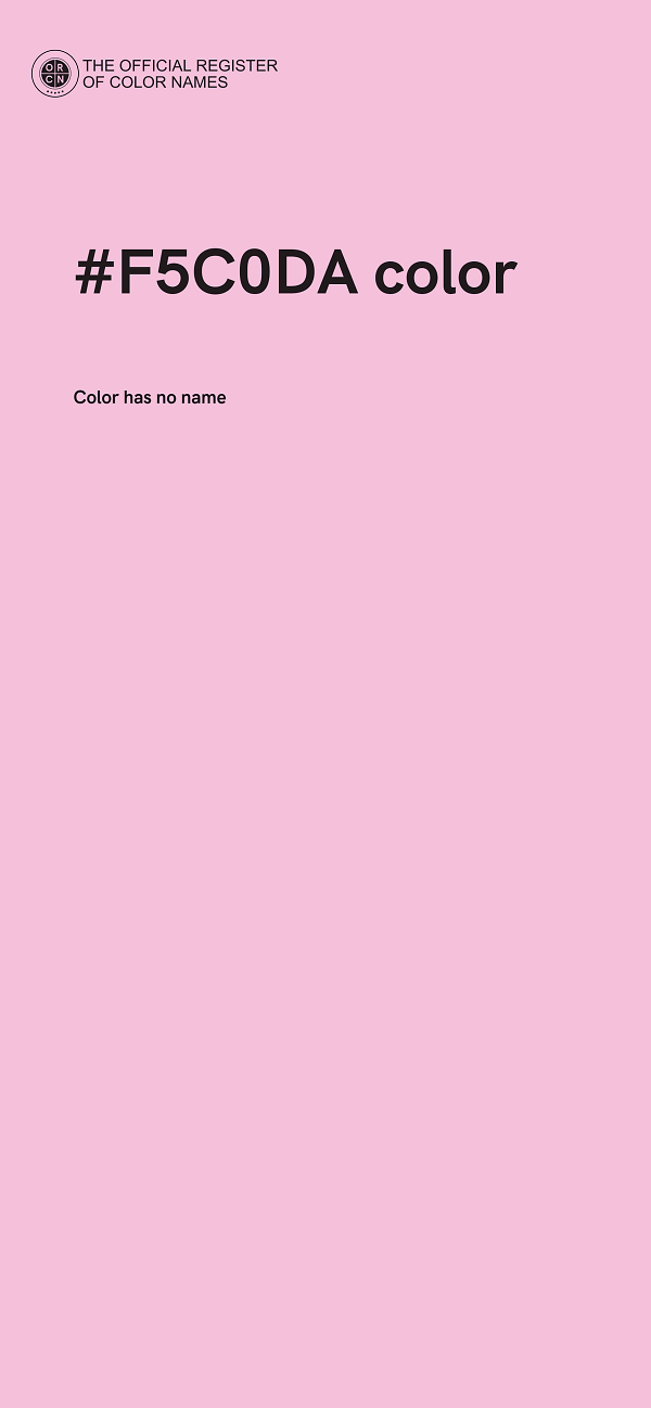 #F5C0DA color image