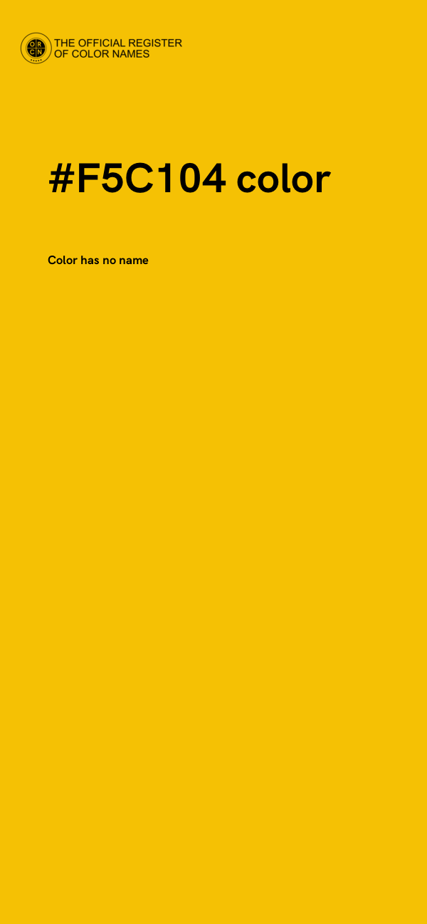 #F5C104 color image