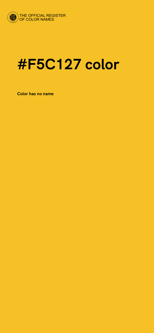 #F5C127 color image