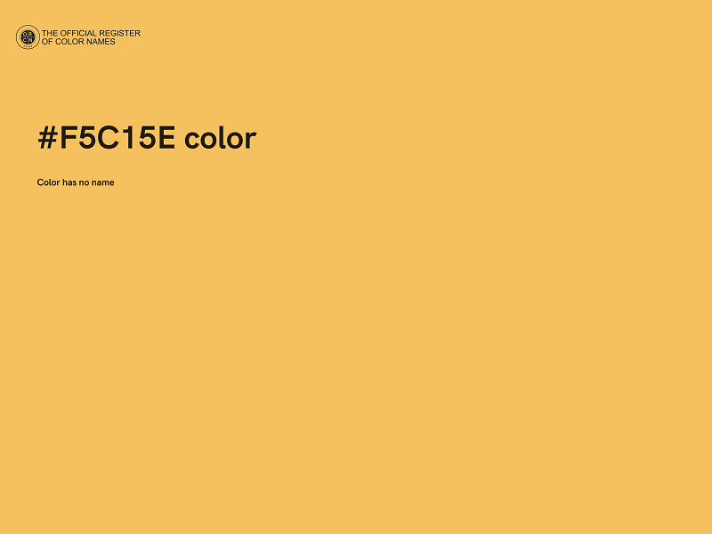 #F5C15E color image