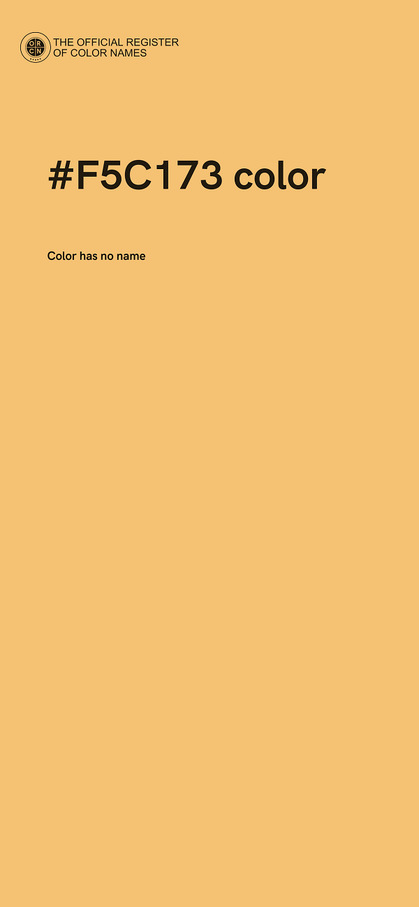 #F5C173 color image