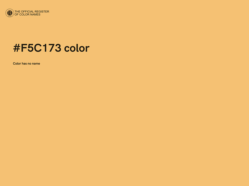 #F5C173 color image