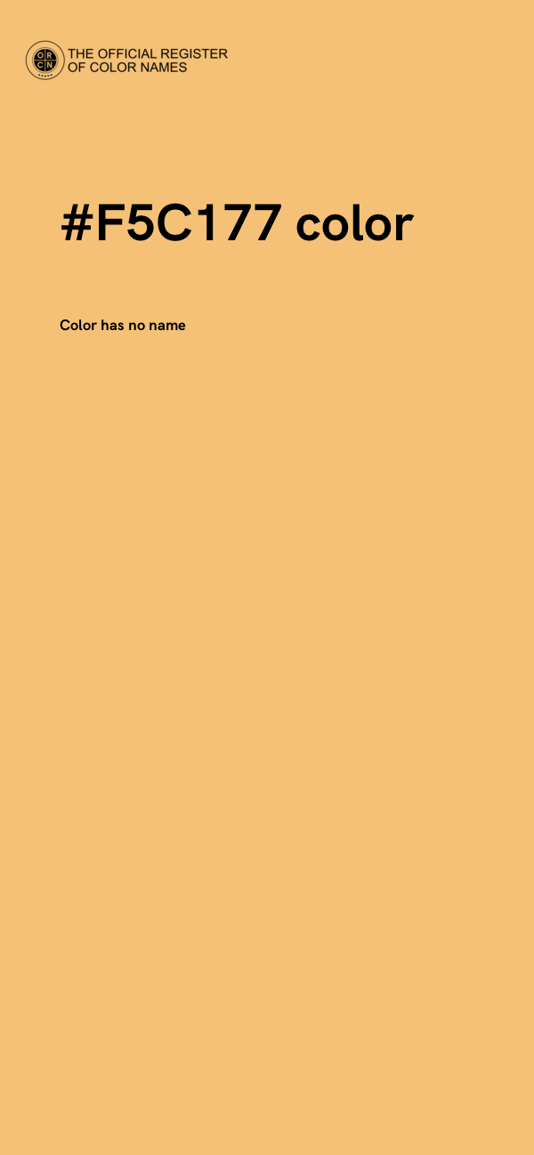 #F5C177 color image