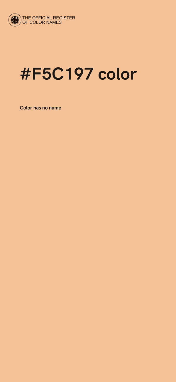 #F5C197 color image