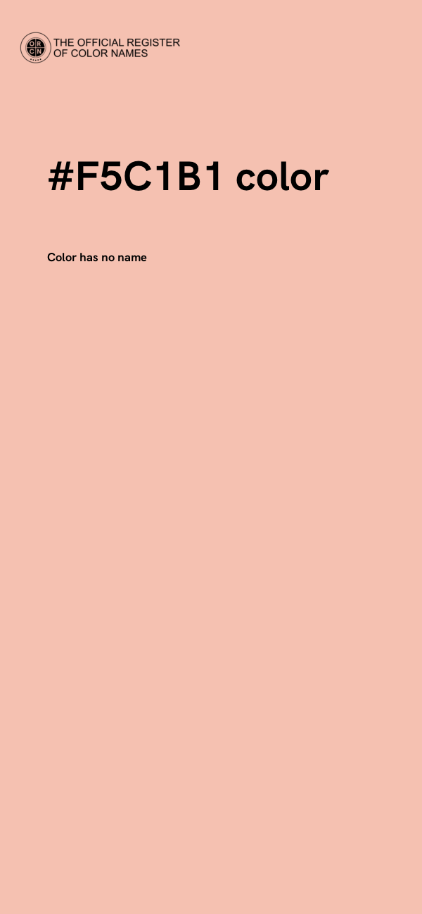#F5C1B1 color image