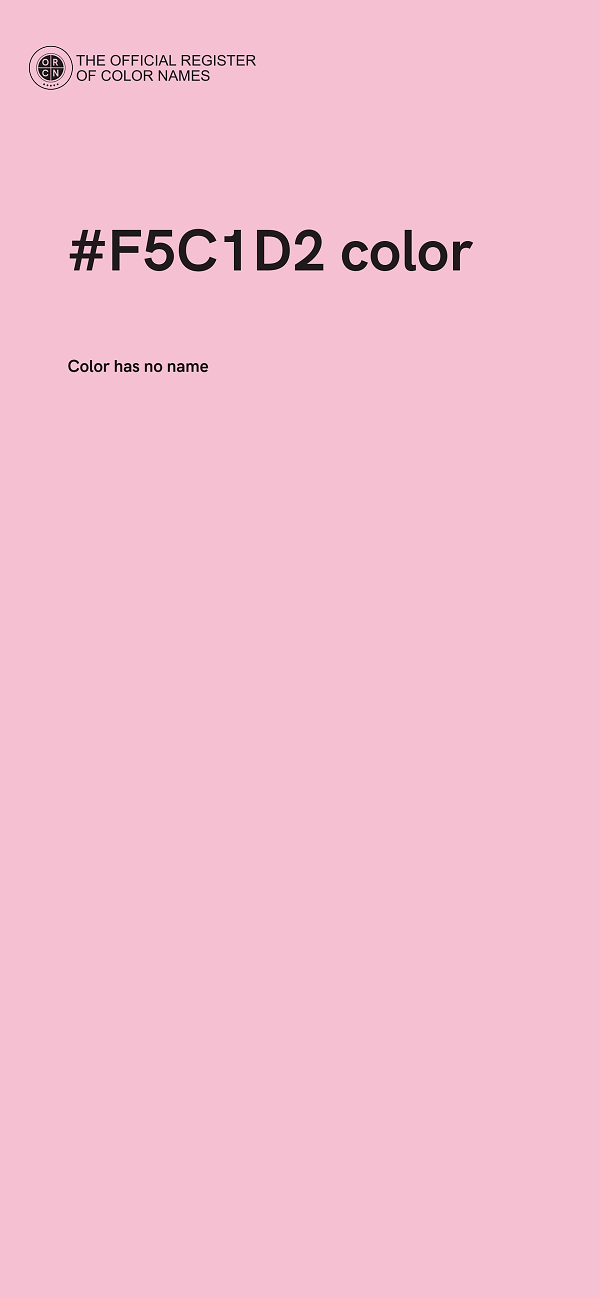#F5C1D2 color image