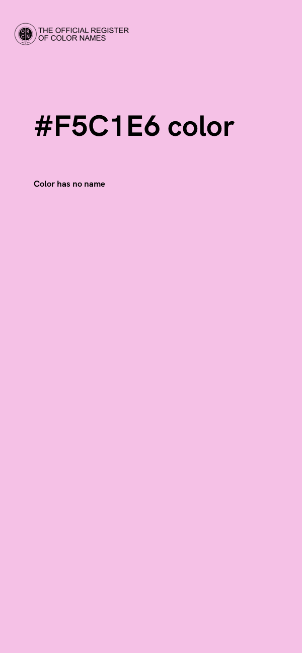 #F5C1E6 color image