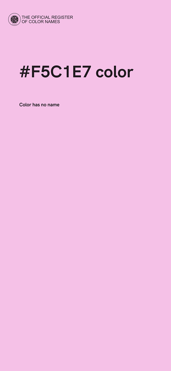 #F5C1E7 color image