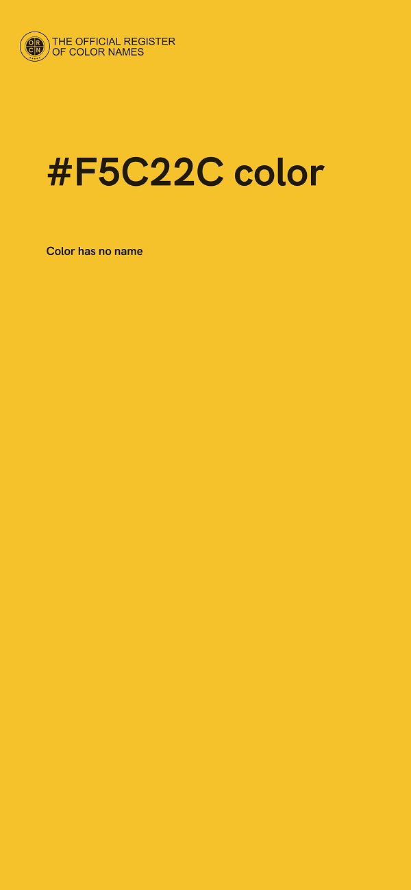 #F5C22C color image