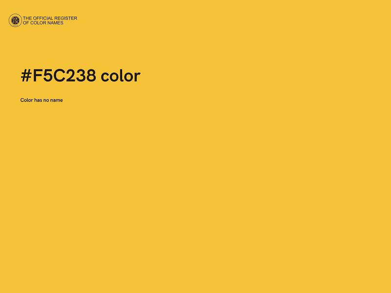 #F5C238 color image