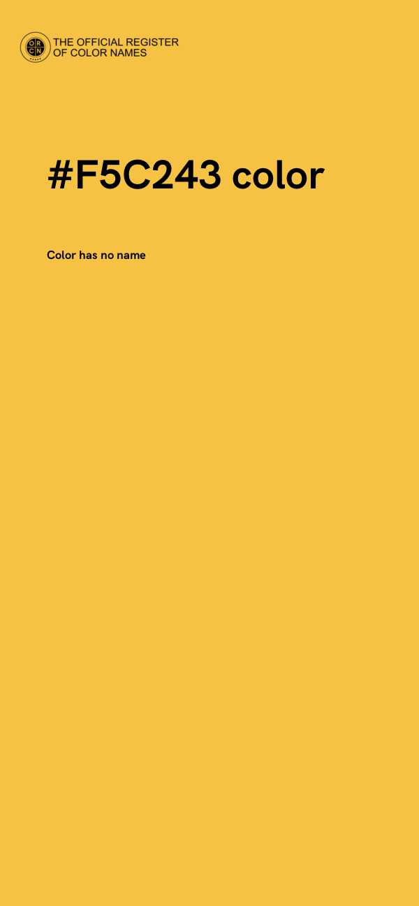 #F5C243 color image