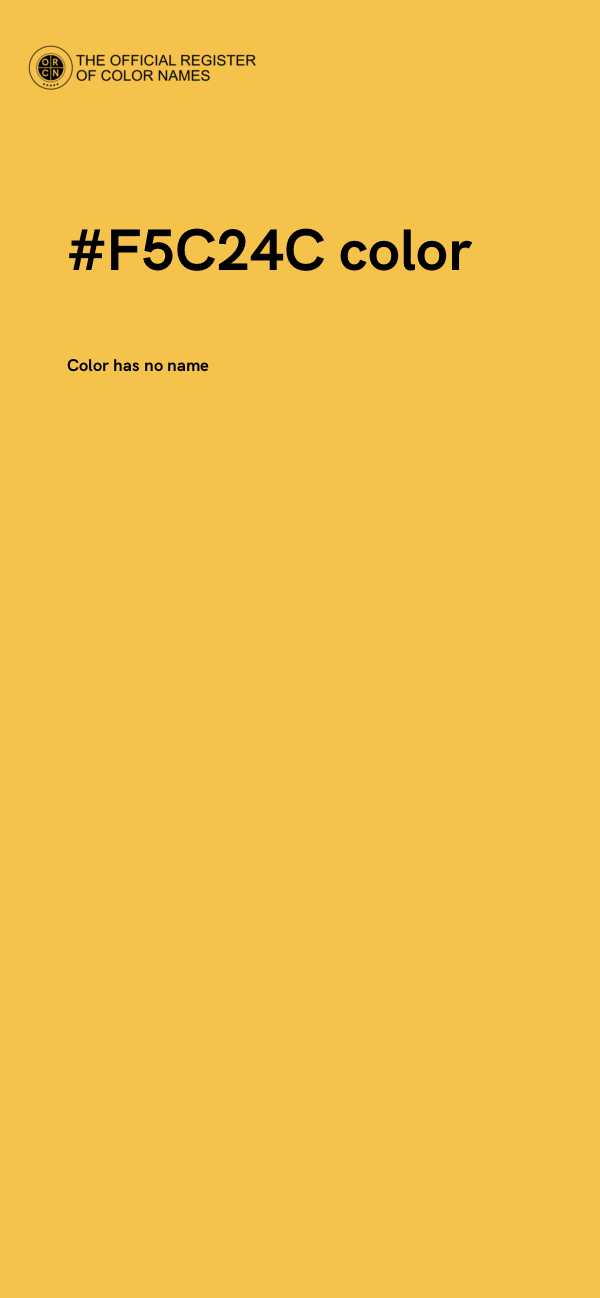 #F5C24C color image