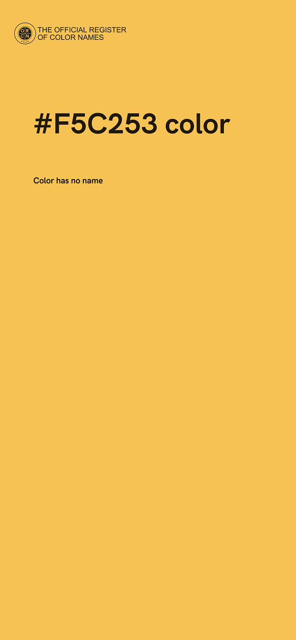 #F5C253 color image