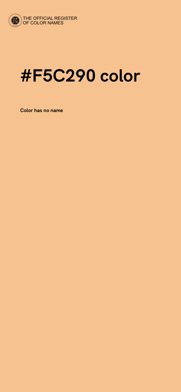 #F5C290 color image
