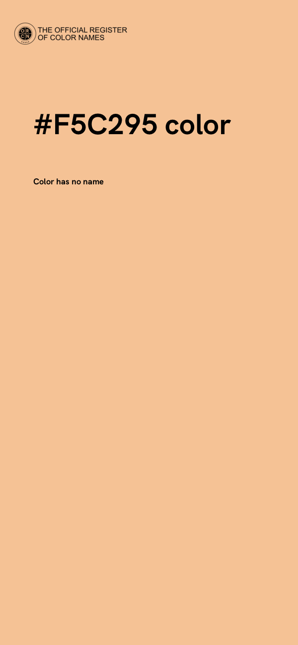 #F5C295 color image