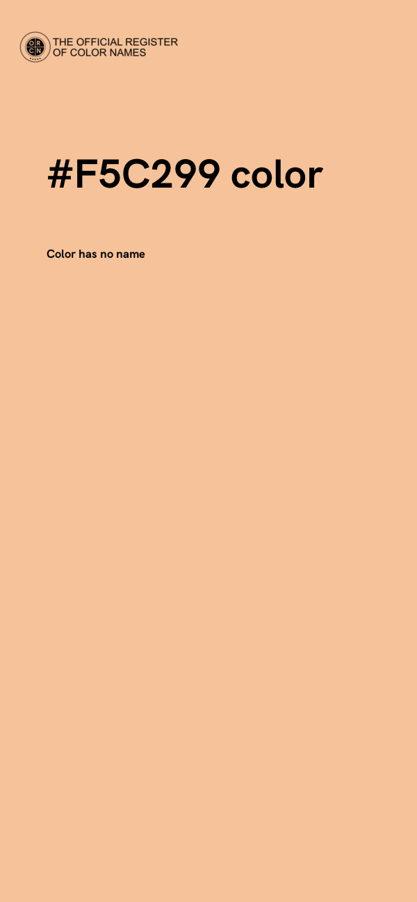 #F5C299 color image