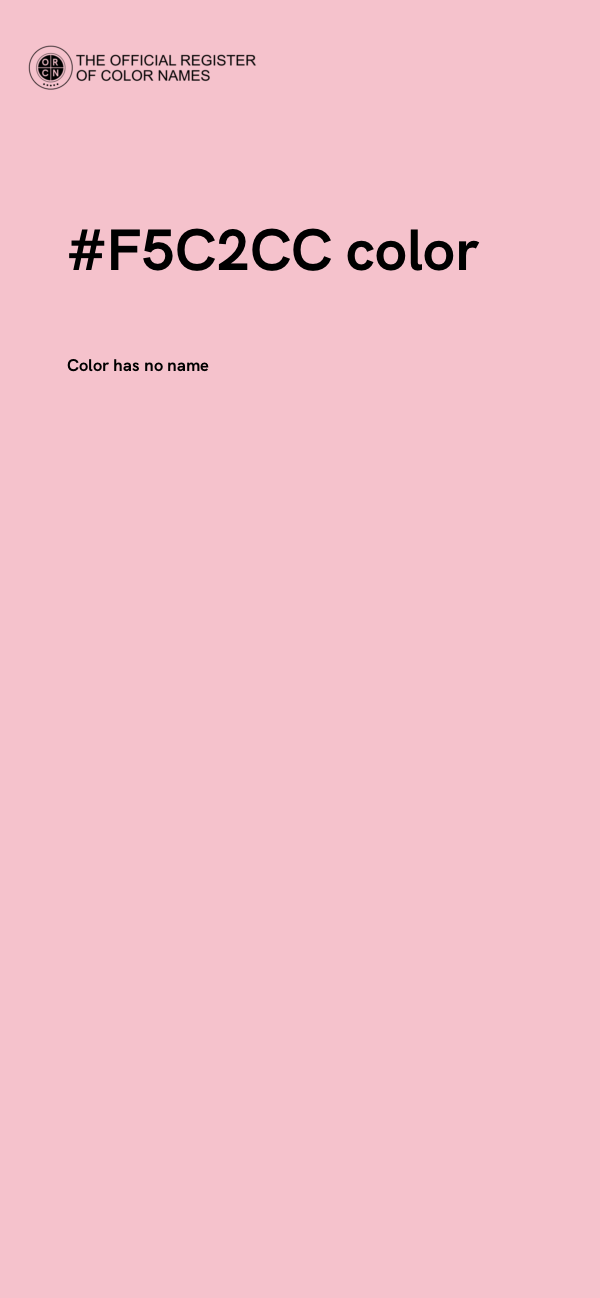 #F5C2CC color image