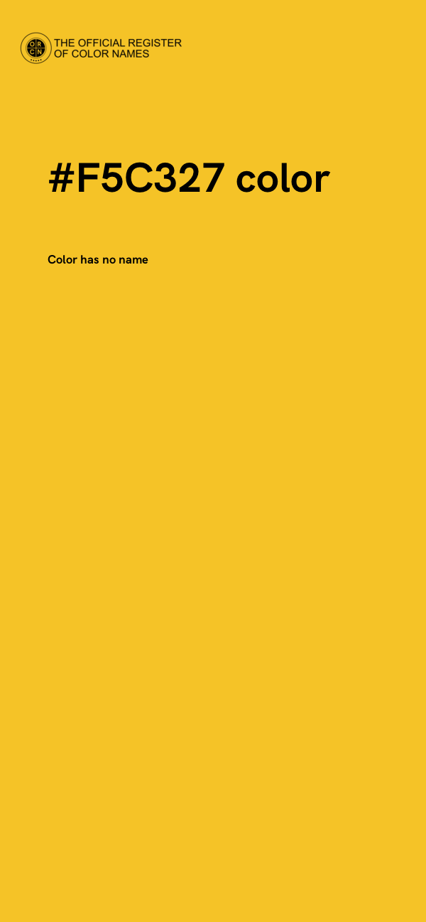 #F5C327 color image