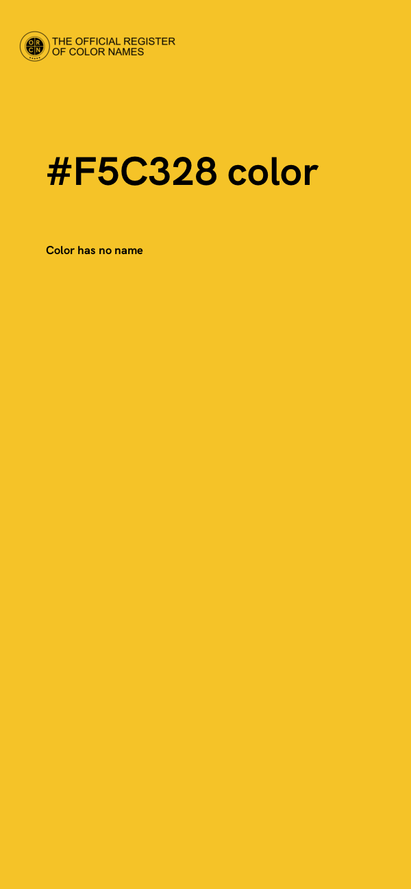 #F5C328 color image