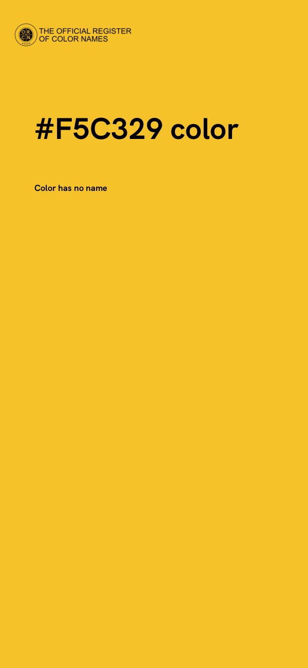 #F5C329 color image