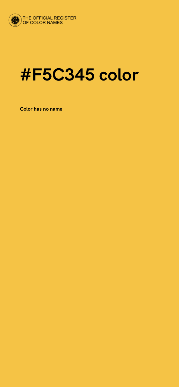 #F5C345 color image